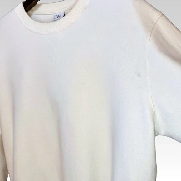 Zara Men's White Sweatshirt - XL - Picture 7 of 16
